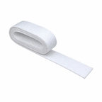 Cinto Para Calça Branco fita branca retangular enrolada em círculo com ponta reta