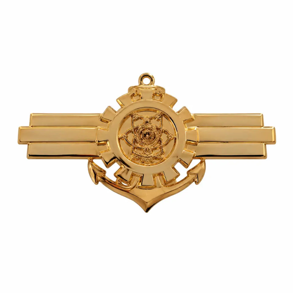 Breve Metal Dourado C-Qte Marinha do Brasil