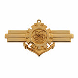 Breve Metal Dourado C-Qte Marinha do Brasil