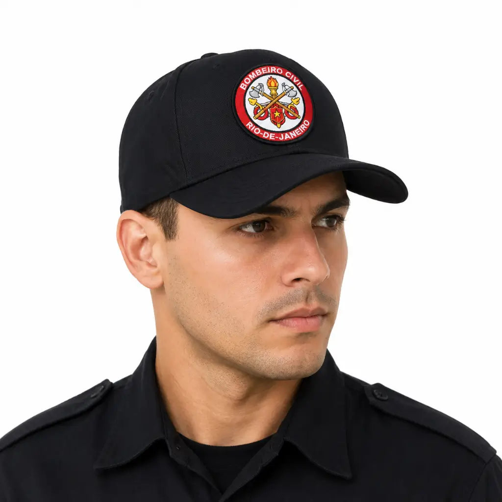 Boné Bombeiro Civil Preto