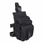 Bornal Preto Grande Bolso Duplo Externo com bolsos frontais com zíper, correia ajustável e fivela