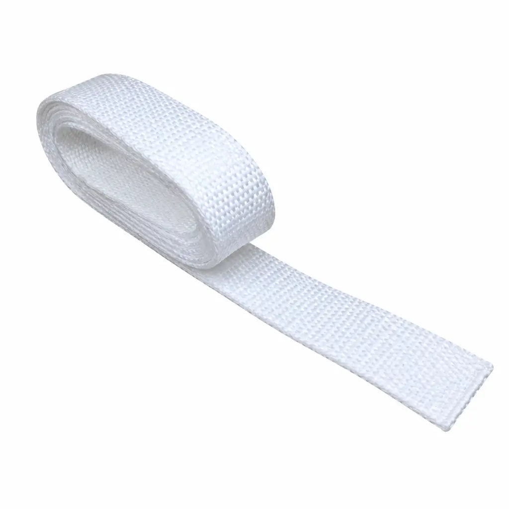 Cinto Para Calça Branco fita nylon branca enrolada em espiral