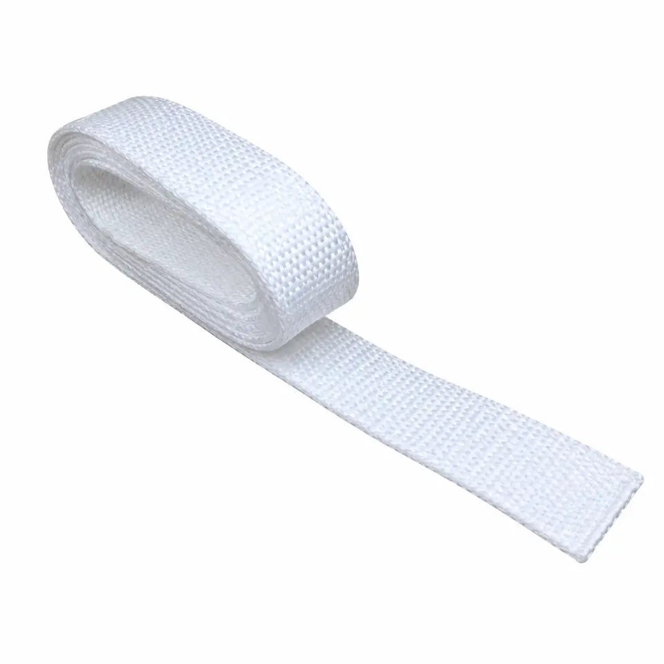 Cinto Para Calça Branco fita nylon branca enrolada em espiral