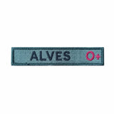 Tarjeta Nome Bordada Camuflado Naval