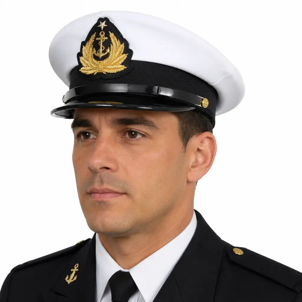 Quepe Jugular Preta  Masculino Marinha do Brasil