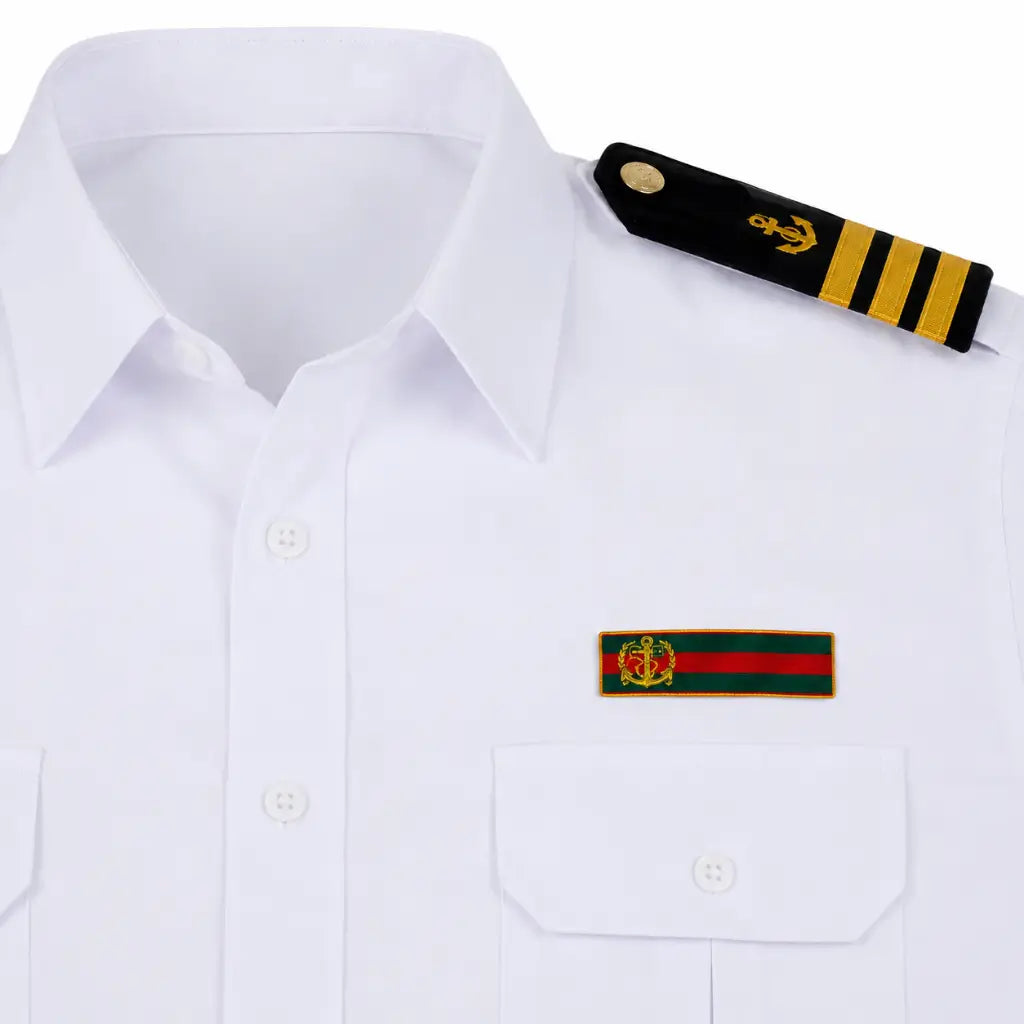 Camisa Marinha Branca Oficial
