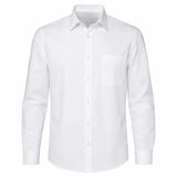 Camisa Social Manga Longa Branca Marinha