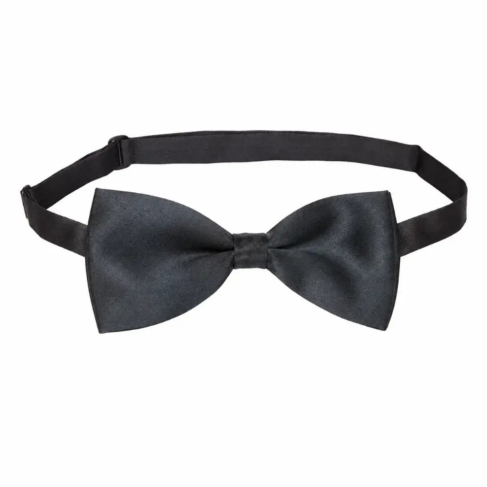 Gravata Masculina Preta Borboleta