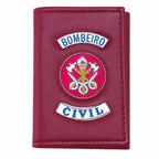 Carteira Bombeiro Civil Vermelha Expresso Militar vermelha com brasão interno e externo