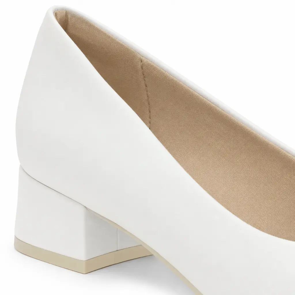 Scarpin Branco Baixo Piccadilly