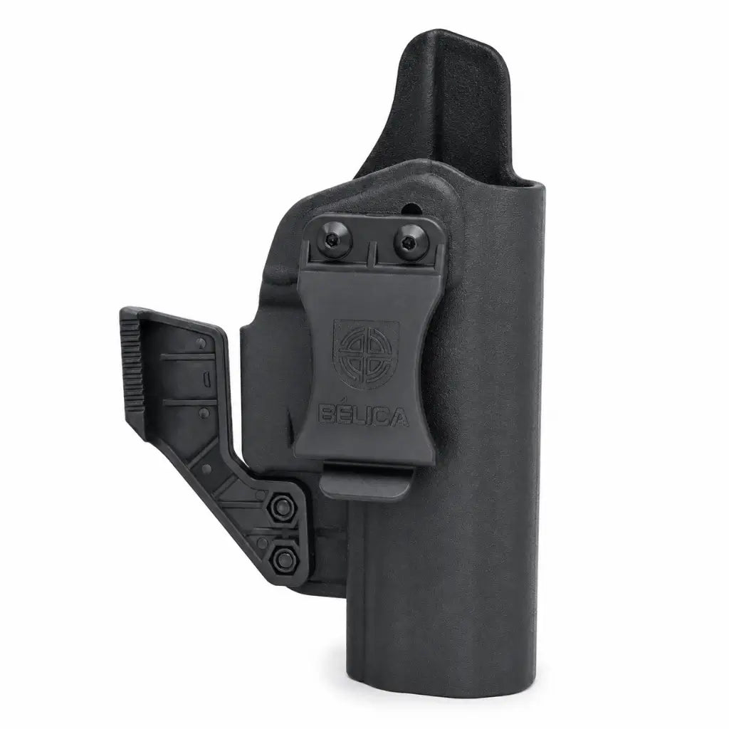Belica coldre velado Beretta APX destro preto com logo BÉLICA e parafusos de ajuste
