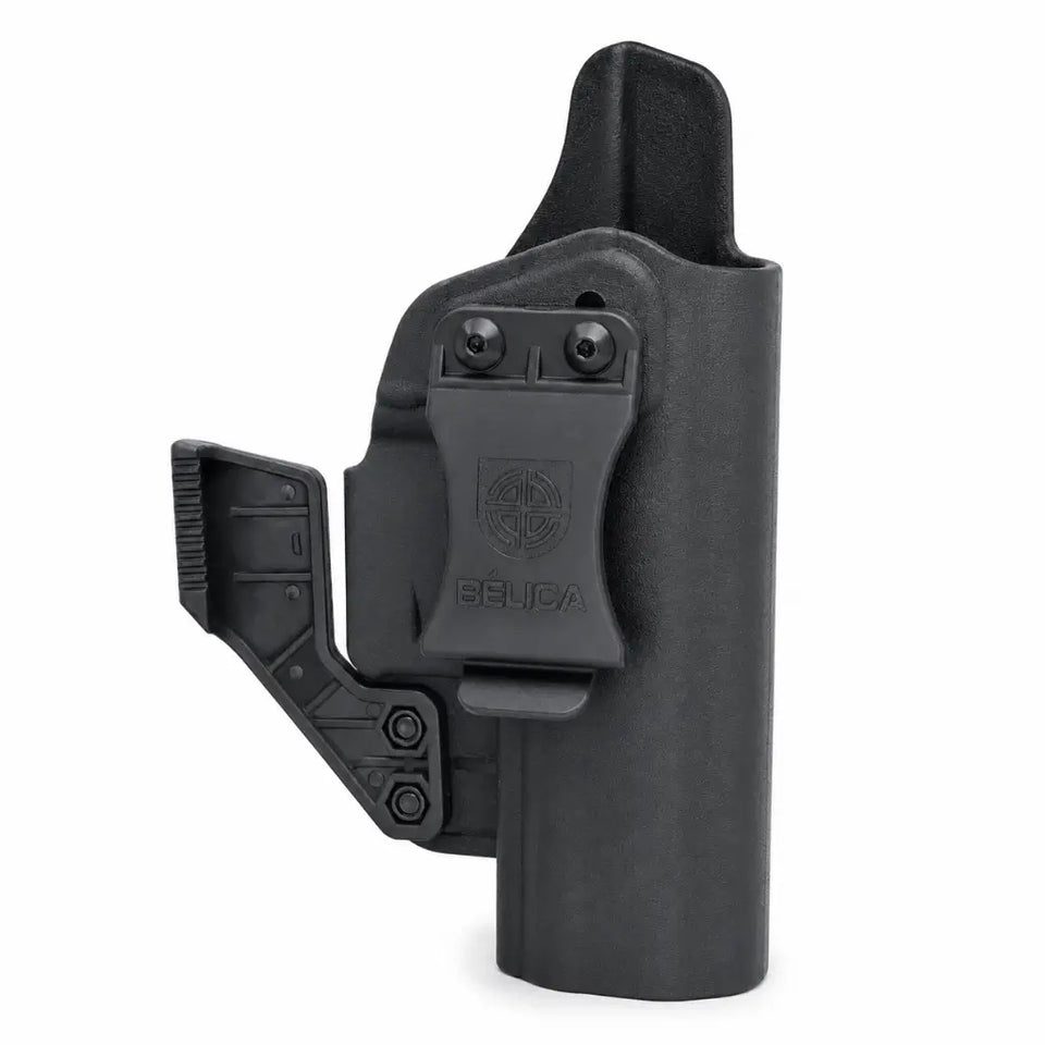 Belica coldre velado Beretta APX destro preto com logo BÉLICA e parafusos de ajuste