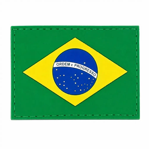 Bandeira Do Brasil Emborrachada Colorida