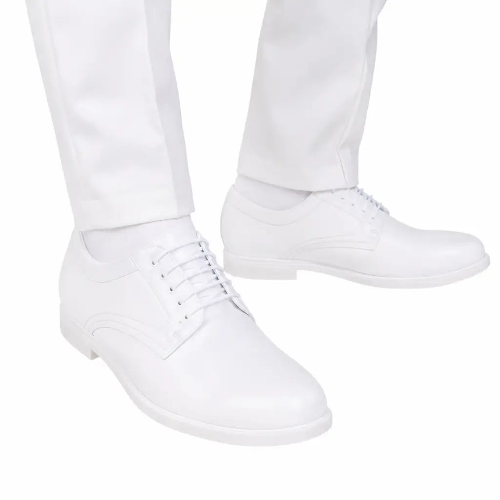 Sapato Patriota Verniz Branco Marinha