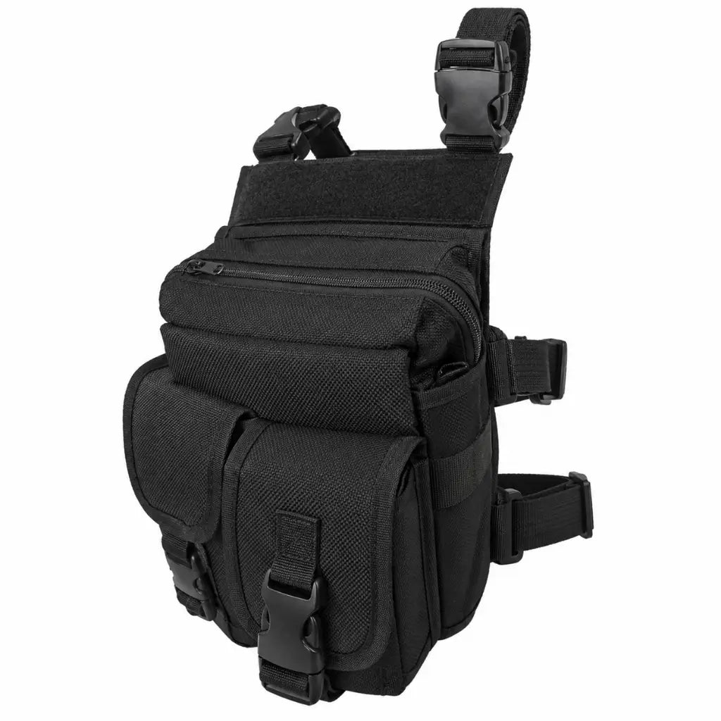 Bornal Preto Grande Bolso Duplo Externo preto, dois bolsos frontais e zíper superior