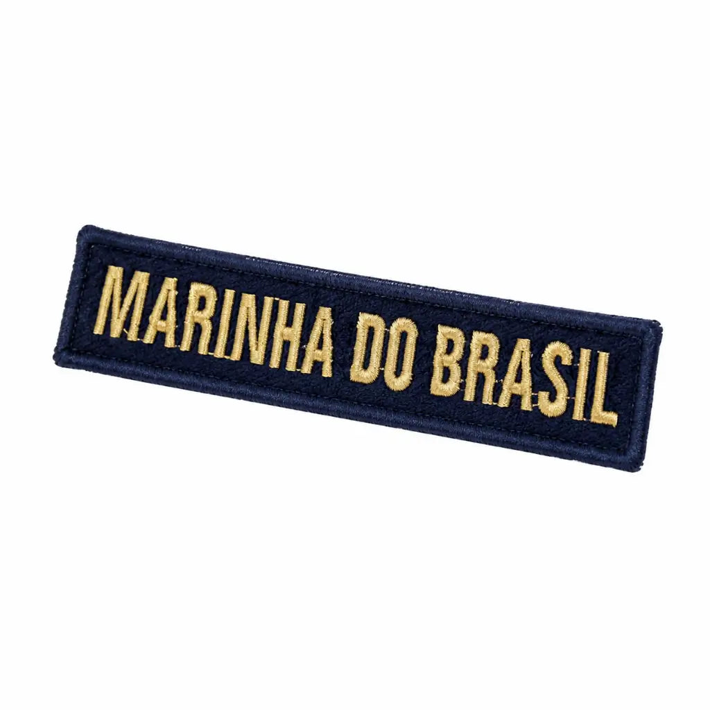 Tarjeta Bordada Azul Marinha Do Brasil