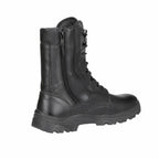 Coturno Tcs Preto Zíper Ca33519 cano militar preta com cadarços, zíper lateral e solado com tração