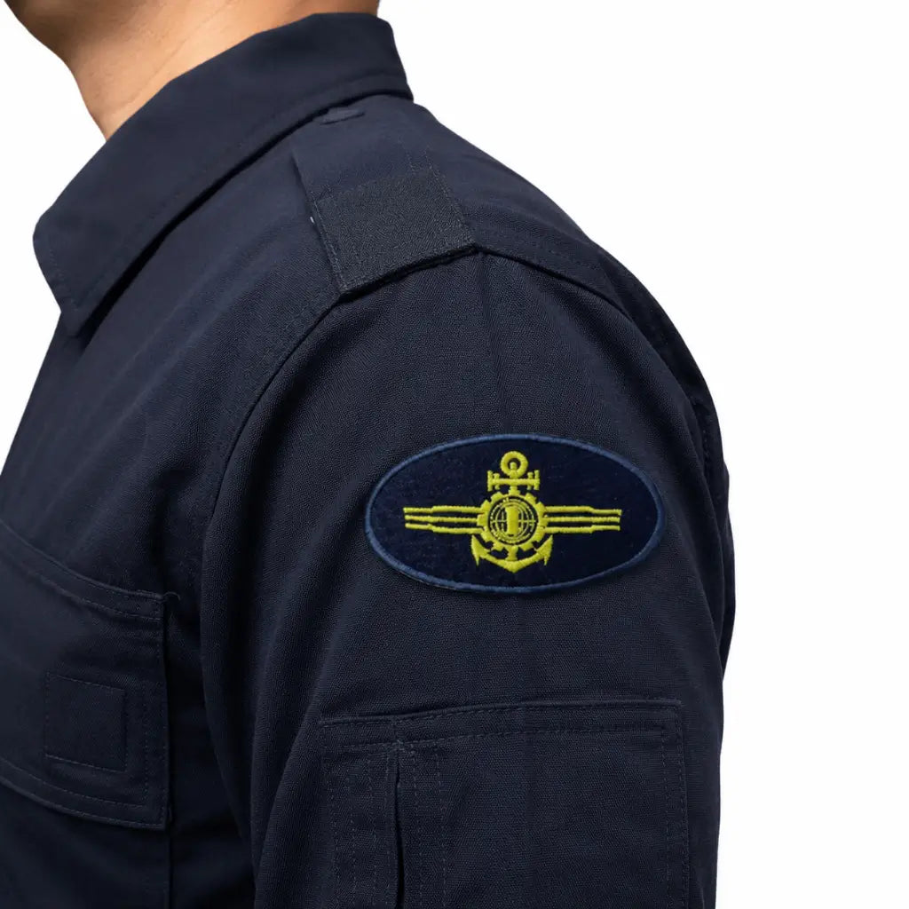Breve Mb  Bordado Azul Técnico Ensino Marinha do Brasil
