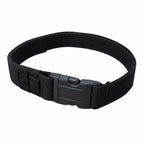 Cinto Tático Na Preto Liso preto liso com fivela central plástica e tiras laterais para ajuste