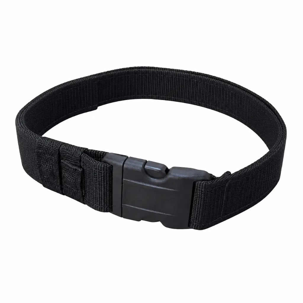 Cinto Tático Na Preto Liso preto liso com fivela central plástica e tiras laterais para ajuste