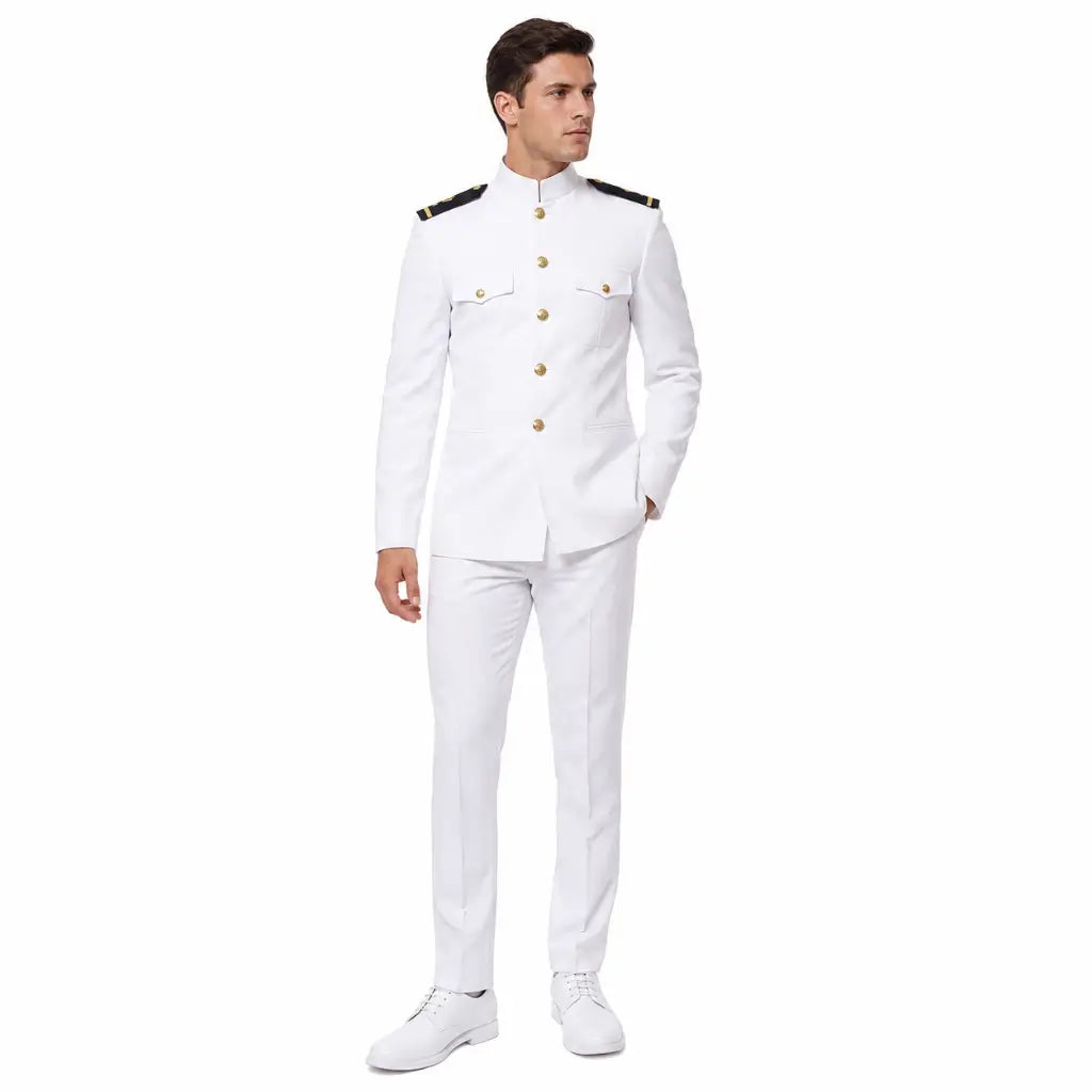 Sapato Patriota Verniz Branco Marinha