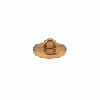 Botão dourado pequeno 15 mm metálico circular com laço para Marinha