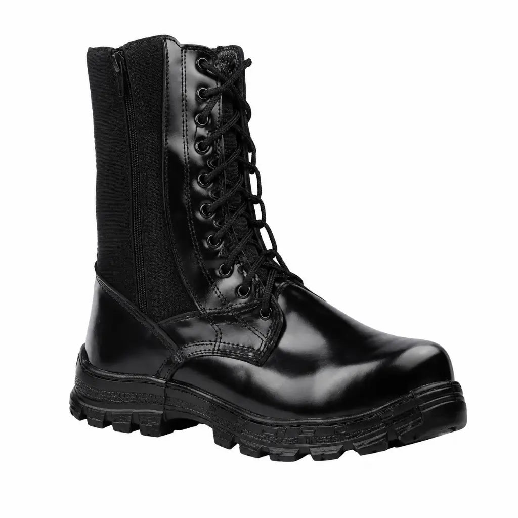 Coturno Price Troller Zíper Preto bota militar preta com zíper lateral e solado antiderrapante