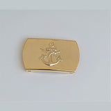 FIVELA LATÃO DOURADA FUZILEIRO NAVAL