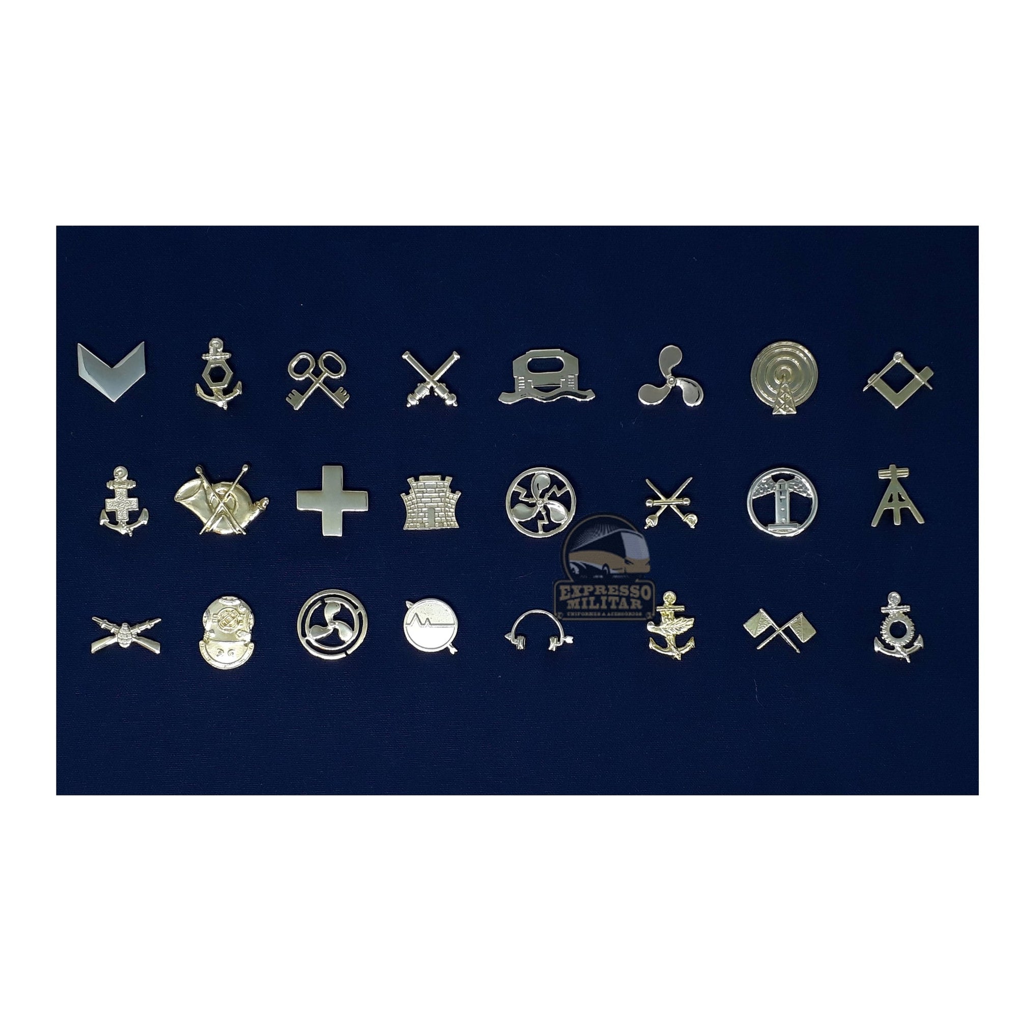 INSIGNIA DOURADA GOLA PRAÇA - Expresso Militar