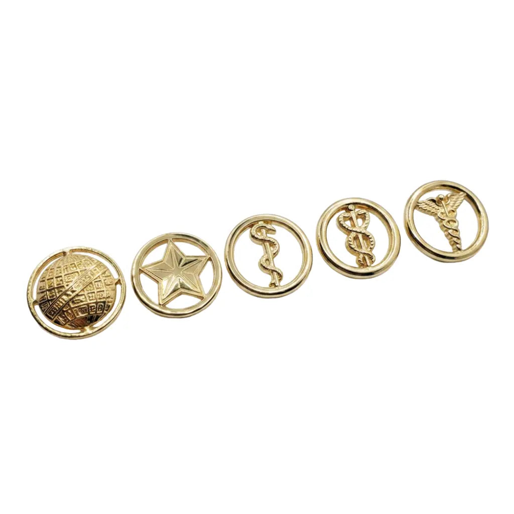 Insignia dourada gola RM2