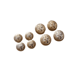 JOGO BOTÕES DOURADOS DÓLMÃ FEMININO