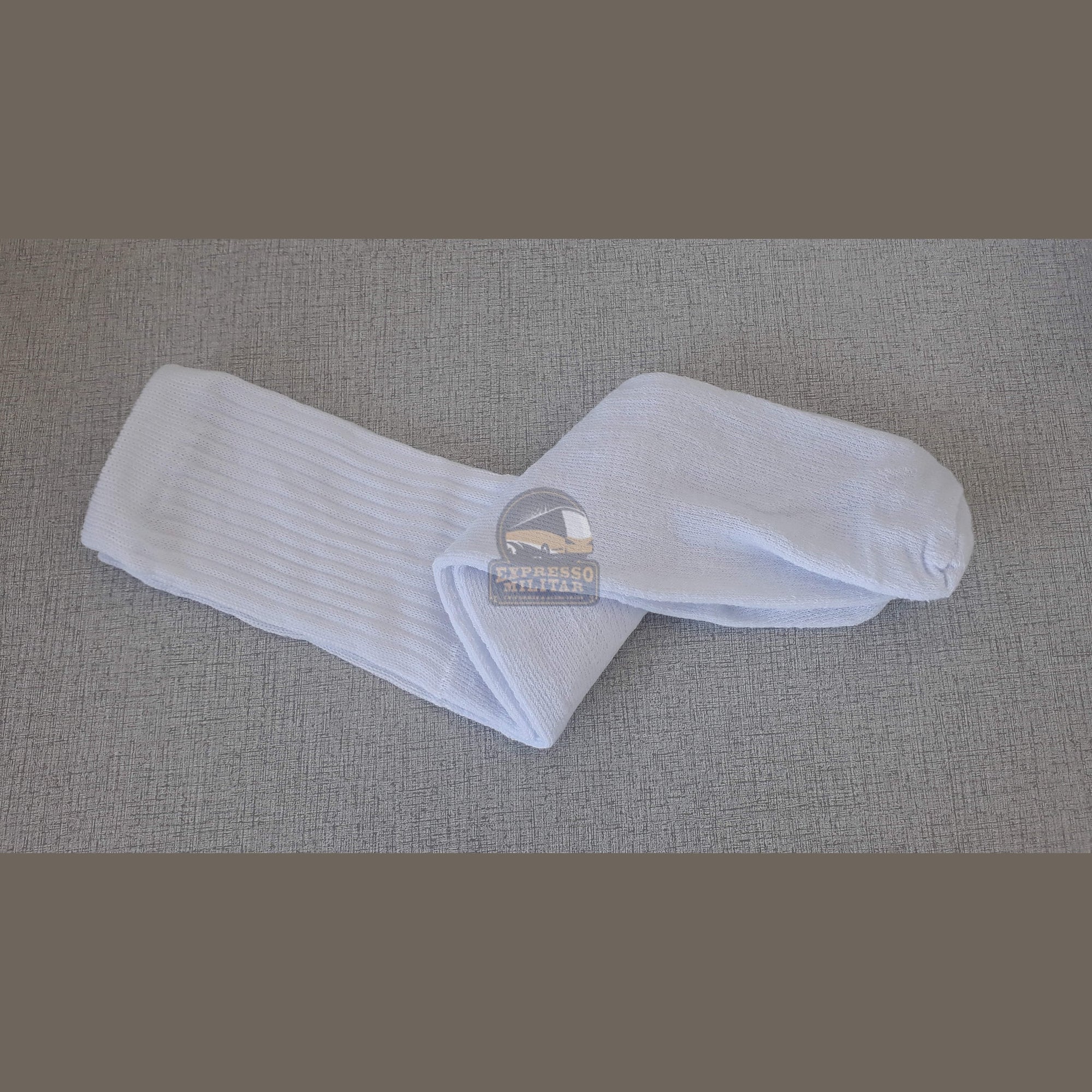 MEIA ESPORTIVA BRANCA - CANO MÉDIO - Expresso Militar