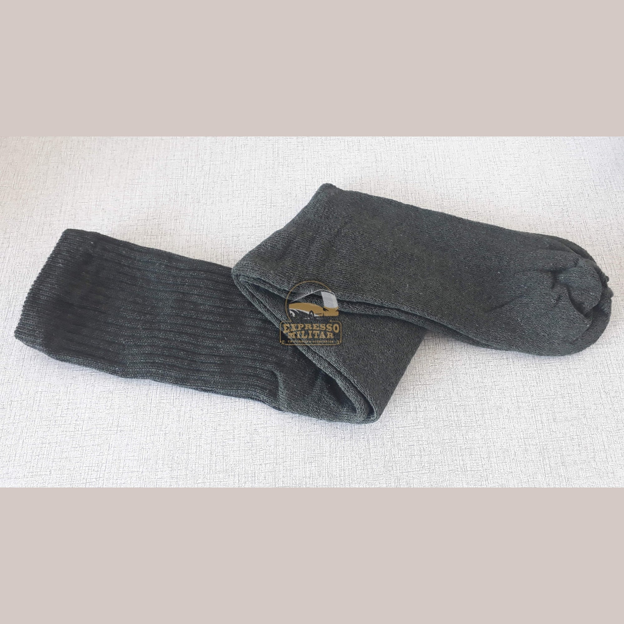 MEIA MILITAR VERDE - CANO ALTO - Expresso Militar