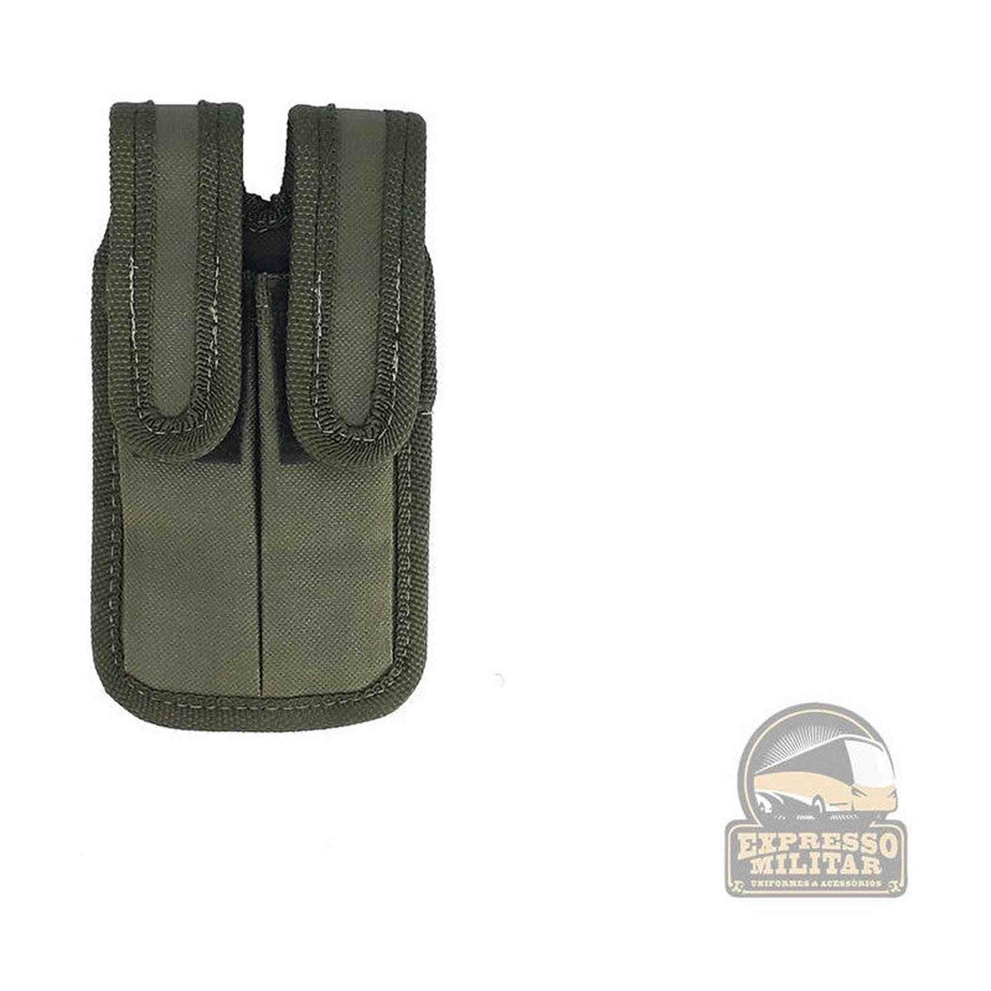 PORTA CARREG PISTOLA NYLON VO DUPLO (VELCRO) - Expresso Militar