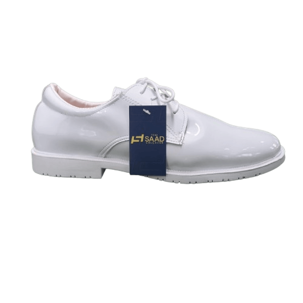 SAPATO SAAD VERNIZ BRANCO MARINHA - Expresso Militar