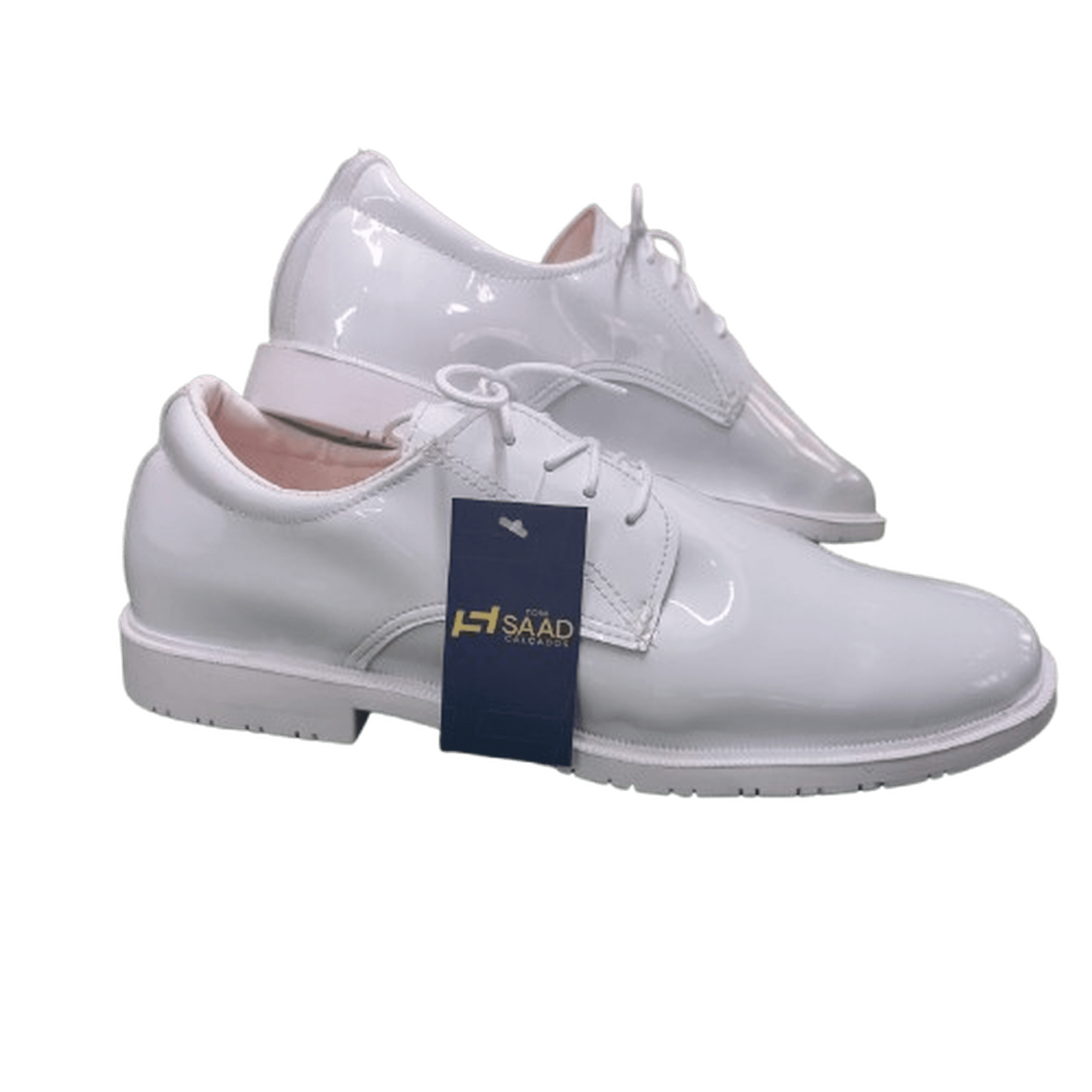 SAPATO SAAD VERNIZ BRANCO MARINHA - Expresso Militar