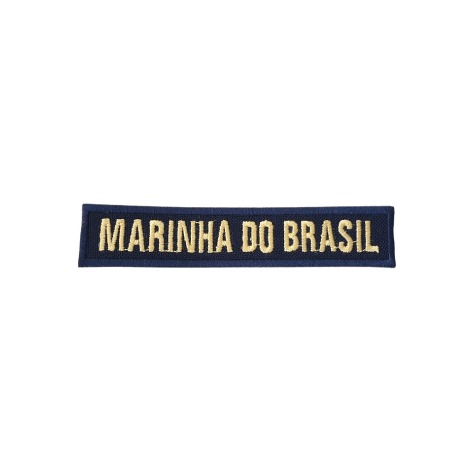 TARJETA BORDADA AZUL MARINHA DO BRASIL - Expresso Militar